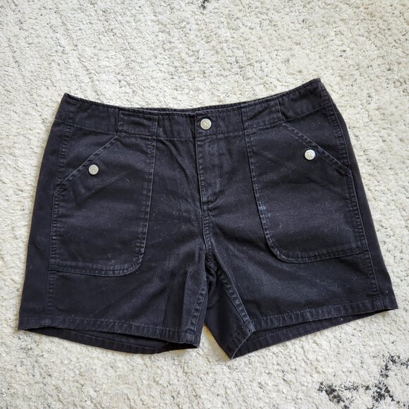Vintage Calvin Klein Jeans Black Denim 90s Shorts Size 8 - Picture 1 of 16